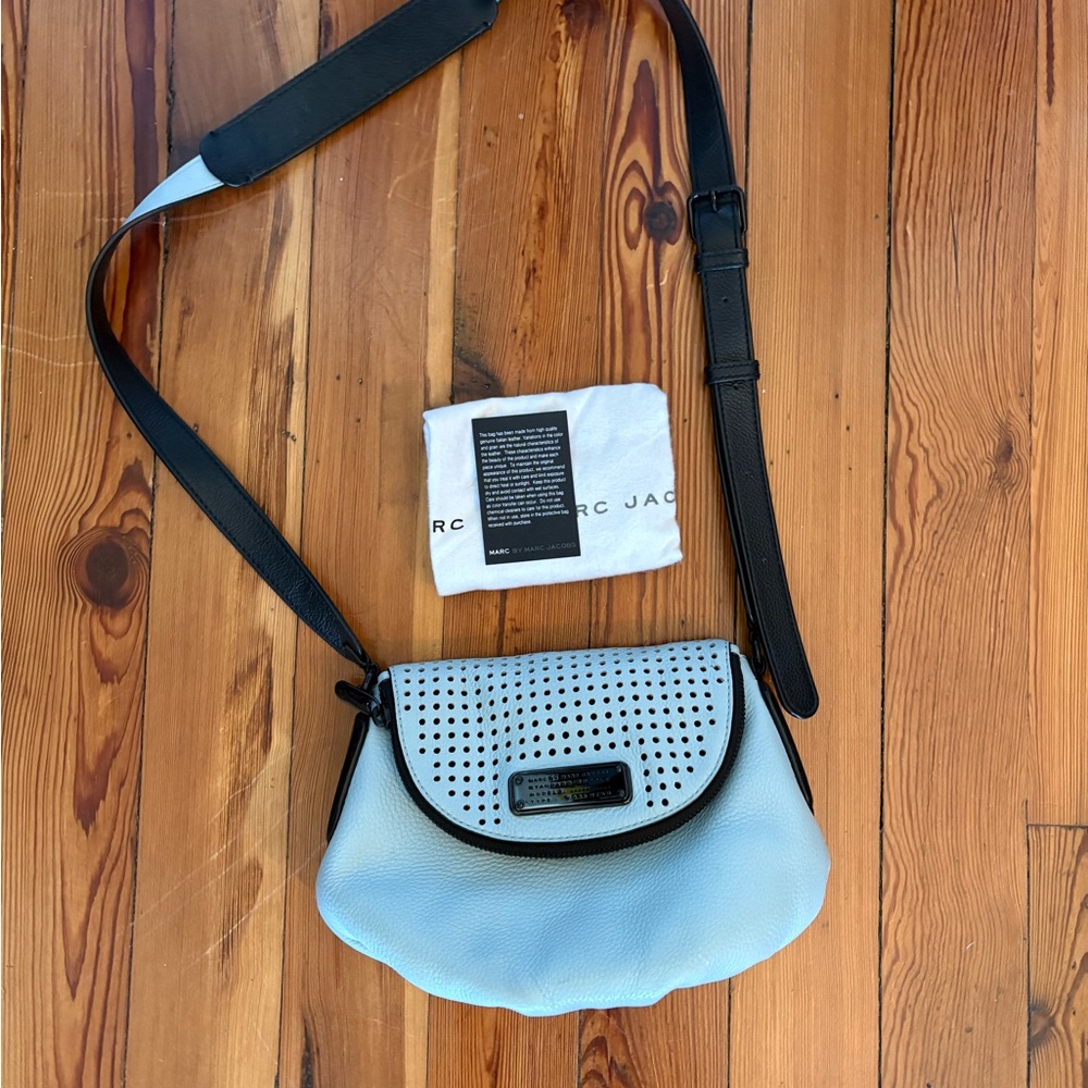Marc by Marc Jacobs Natasha Mini Baby Blue Crossbody Purse Bag